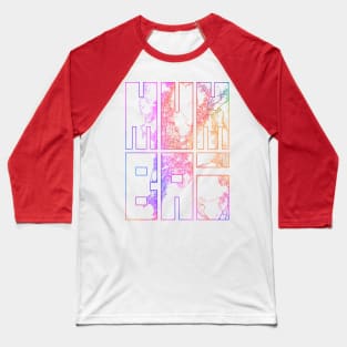 Mumbai, India City Map Typography - Colorful Baseball T-Shirt